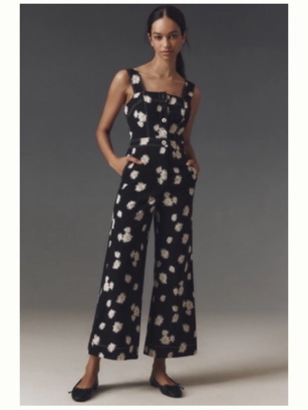 Maeve Button-Front Jumpsuit - Picture 4 of 4